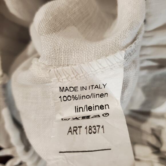 GiGi Moda Womens Camo Linen Wide Leg Crop Pull On Palazzo Pant Size 28 Italy - Picture 6 of 10